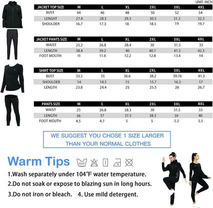Sauna Suit for Women Weight Loss Sweat Suit Slim Fitness Clothes